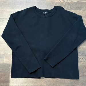 Halogen Black Sweater with Bow Embellishment on Back
